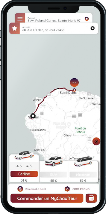 Chauffeur privé VTC à La Réunion